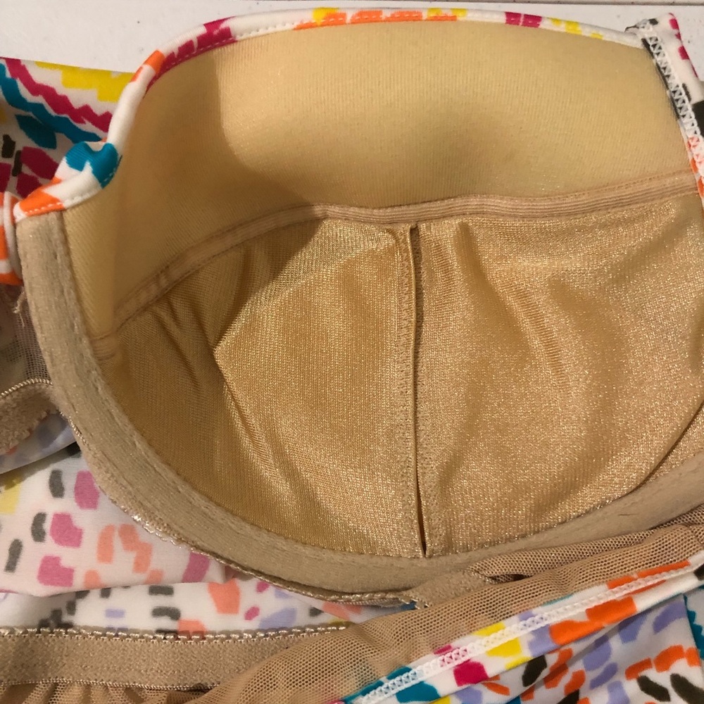 Victoria’s Secret multi color padded underwire cup tankini Size 36C - Picture 11 of 12